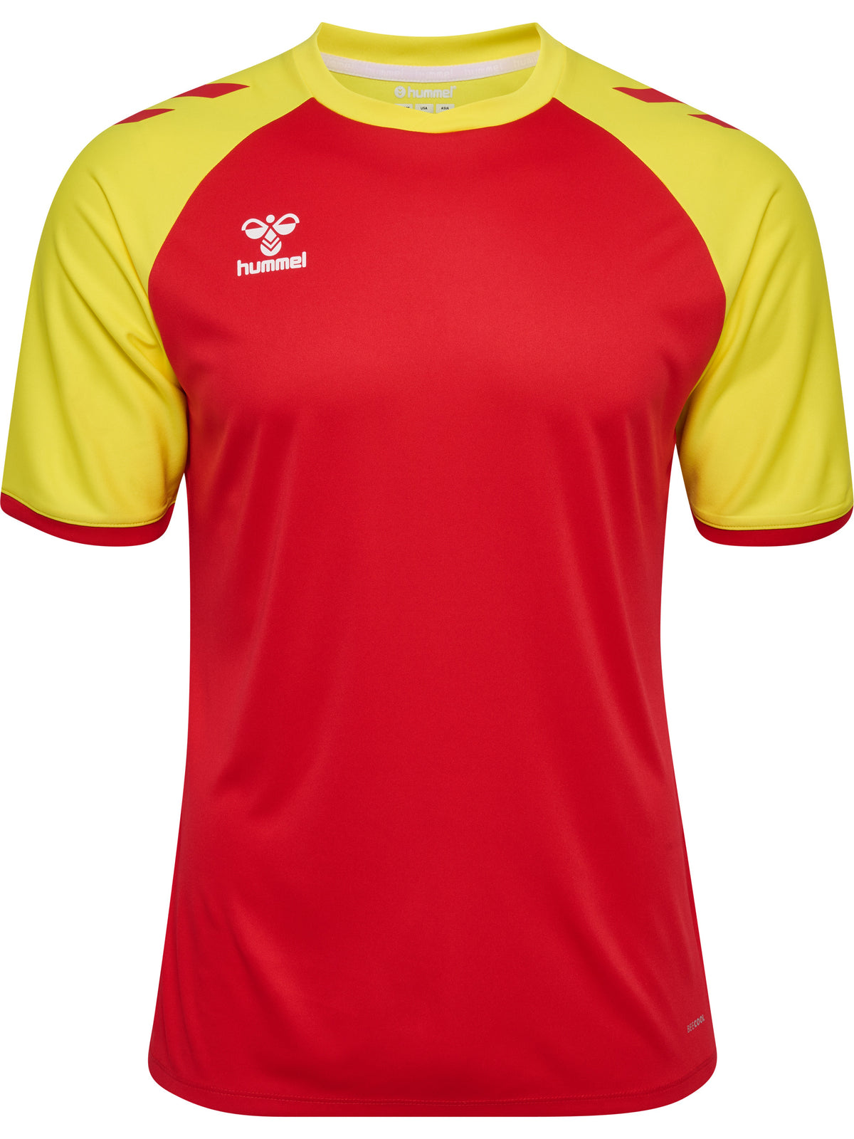 HUMMEL Match League Jersey S/S (true red/blazing yellow)