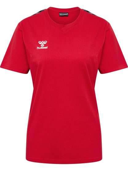HUMMEL Authentic Co T-Shirt S/S Damen (true red)