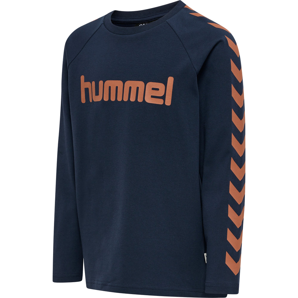 HUMMEL Boys T-Shirt L/S Kind (black iris/sierra)