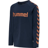 HUMMEL Boys T-Shirt L/S Kind (black iris/sierra)