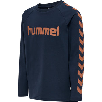 HUMMEL Boys T-Shirt L/S Kind (black iris/sierra)