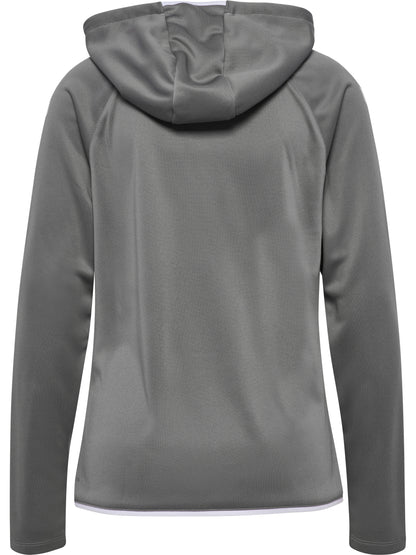 HUMMEL Core 2.0 Zip Hoodie Damen (steel gray/white)