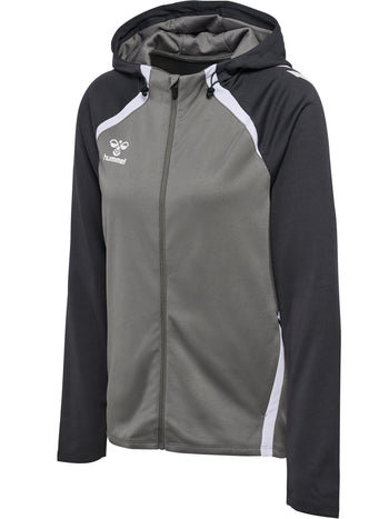 HUMMEL Lead 2.0 Zip Hoodie Damen (steel gray/asphalt)