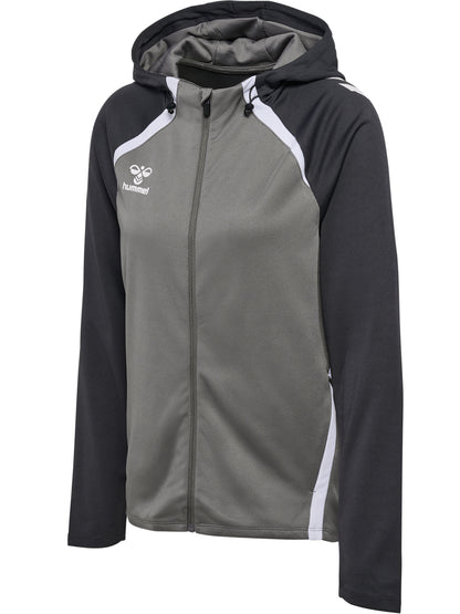 HUMMEL Lead 2.0 Zip Hoodie Damen (steel gray/asphalt)