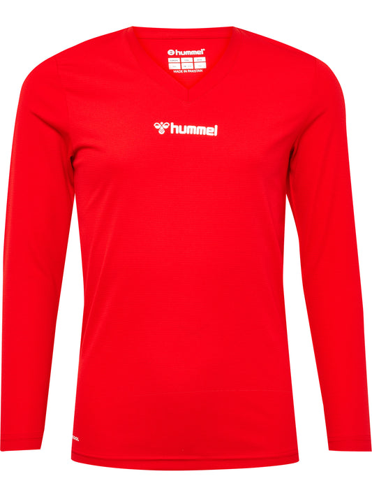 HUMMEL Bl Essential Tee L/S Unisex Kind Rot