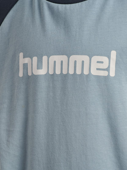 HUMMEL Logo T-Shirt L/S Kind (dusty blue)