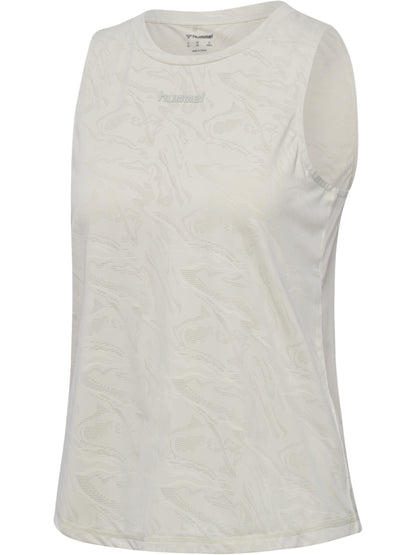 HUMMEL Vanja Jacquard Top Damen (silver birch)