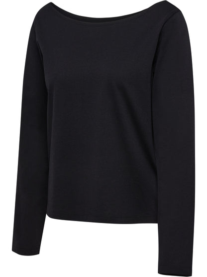 HUMMEL Soft Boat Neck T-Shirt L/S Damen (black)