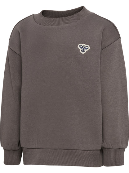 HUMMEL Mini Loose Crewneck Bee Kind (dark gull gray)