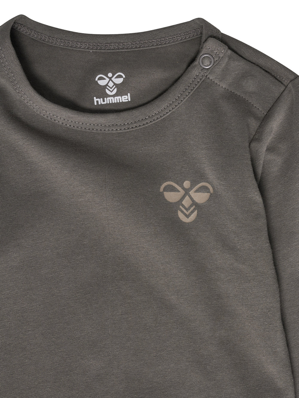 HUMMEL Mini 2-Pack Body L/S Kind (dark gull gray/vintage khaki)