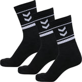 HUMMEL Stripe Crew 3-Pack Socks (black)