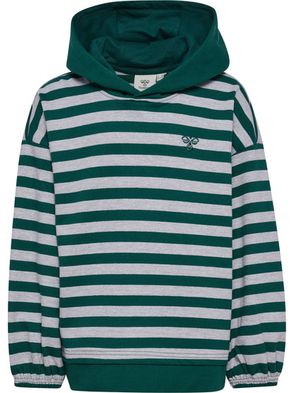 HUMMEL Conelly Boxy Contrast Hoodie Kind (forest biome)