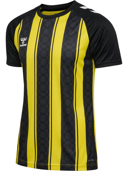 HUMMEL Match Striped Jersey S/S (blazing yellow/black)