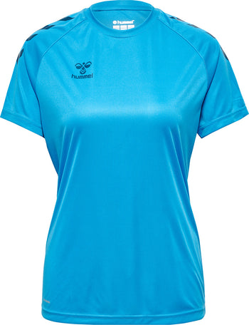 HUMMEL Core Xk Core Poly Tee S/S Damen Blau