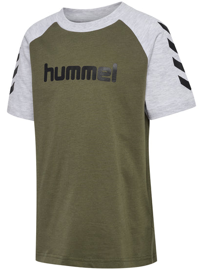 HUMMEL Logo T-Shirt S/S Kind (dusty olive)