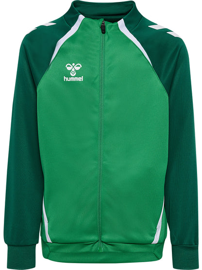 HUMMEL Lead 2.0 Track Zip Jacket Kind (jelly bean/evergreen)