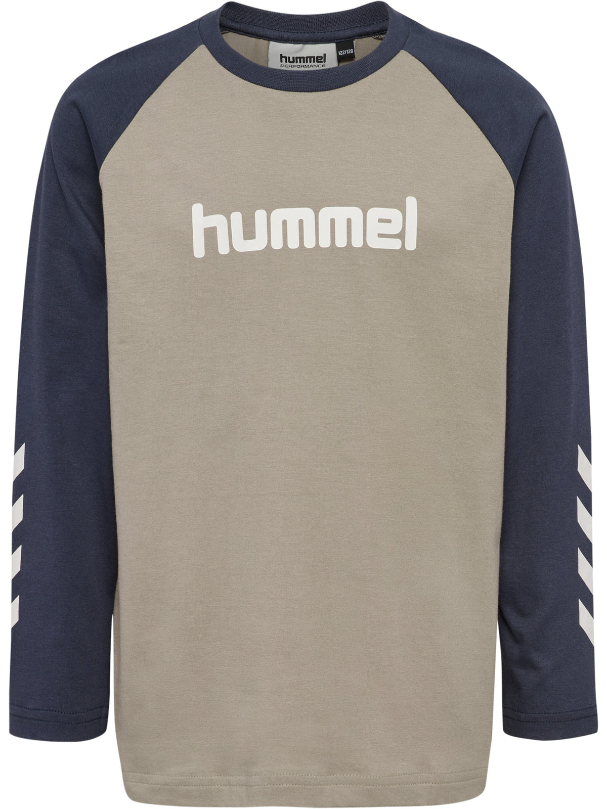 HUMMEL Logo T-Shirt L/S Kind (vintage khaki)
