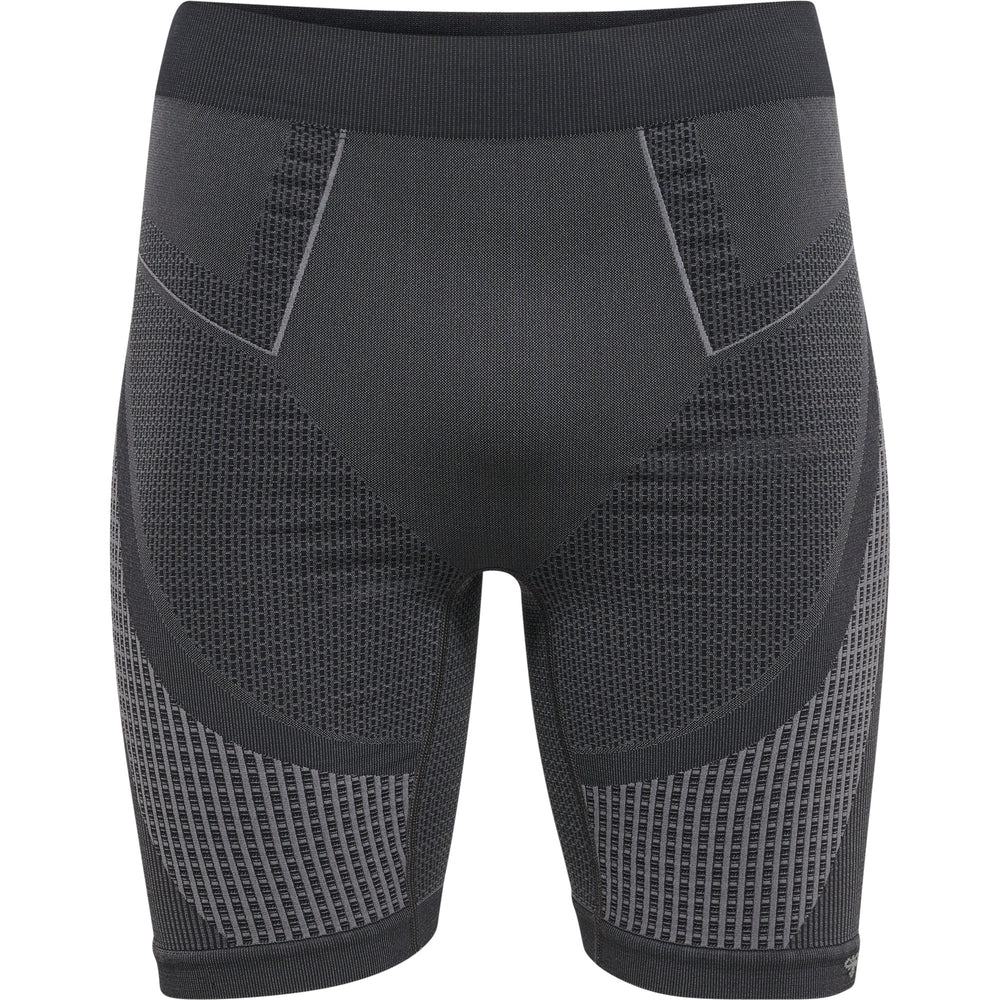HUMMEL Mt Olli Seamless Tight Shorts (black/asphalt melange)