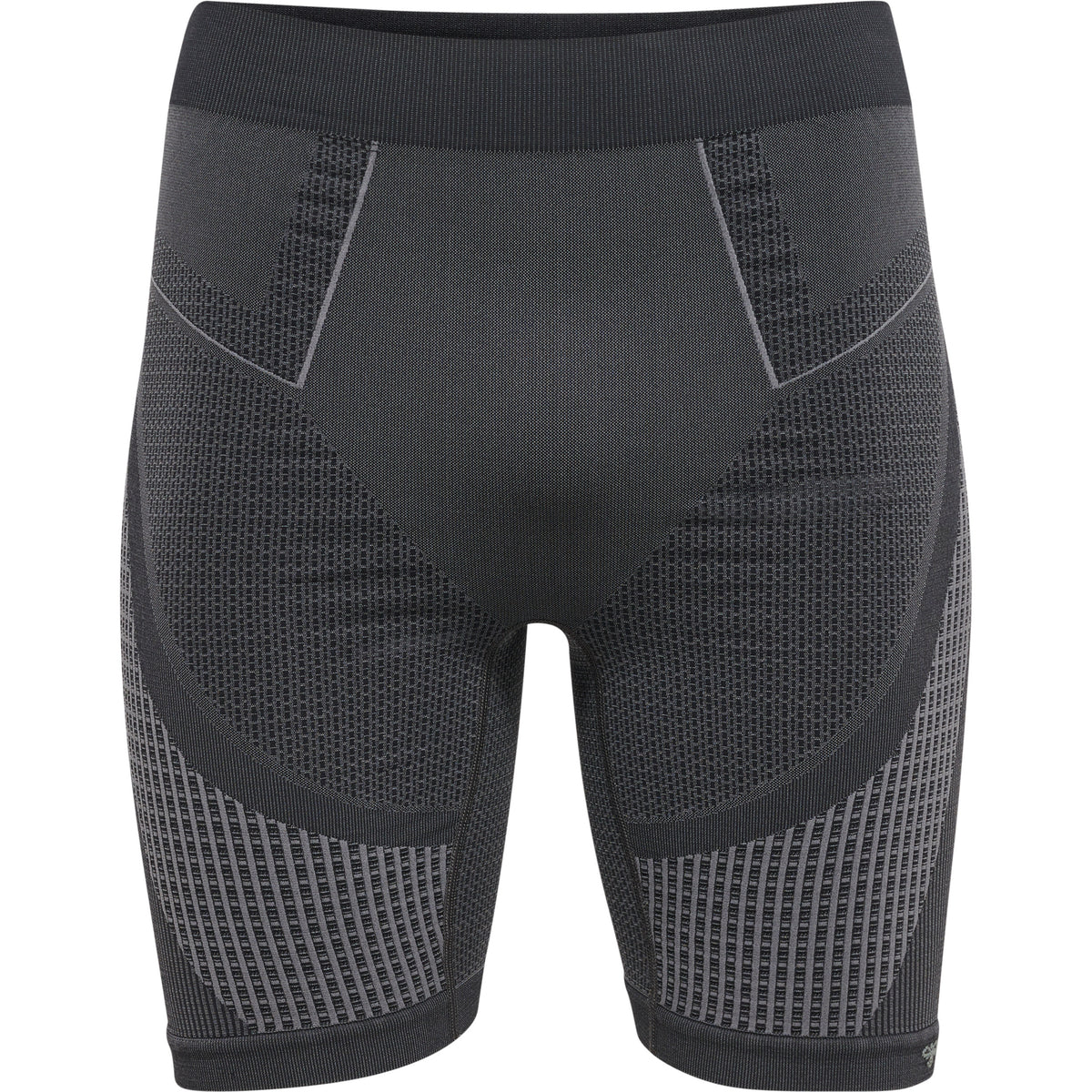 HUMMEL Mt Olli Seamless Tight Shorts (black/asphalt melange)