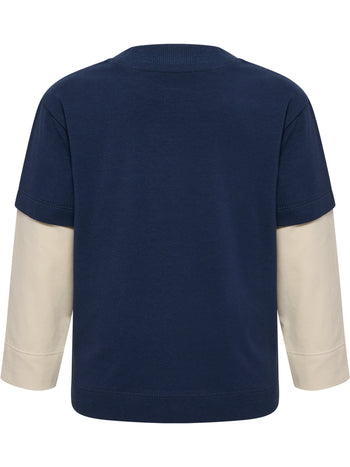 HUMMEL Mini Loose Layer T-Shirt L/S Kind (dress blues)