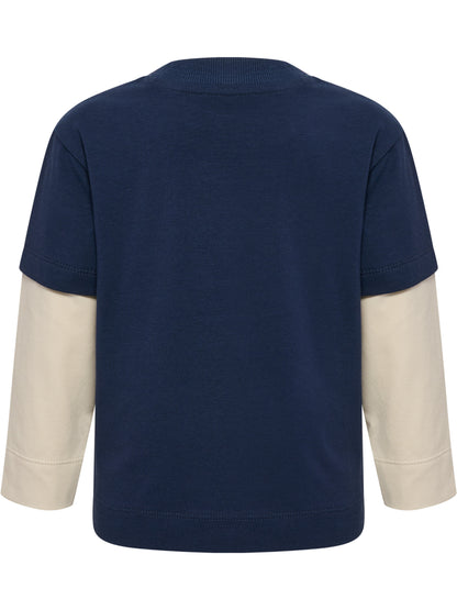 HUMMEL Mini Loose Layer T-Shirt L/S Kind (dress blues)