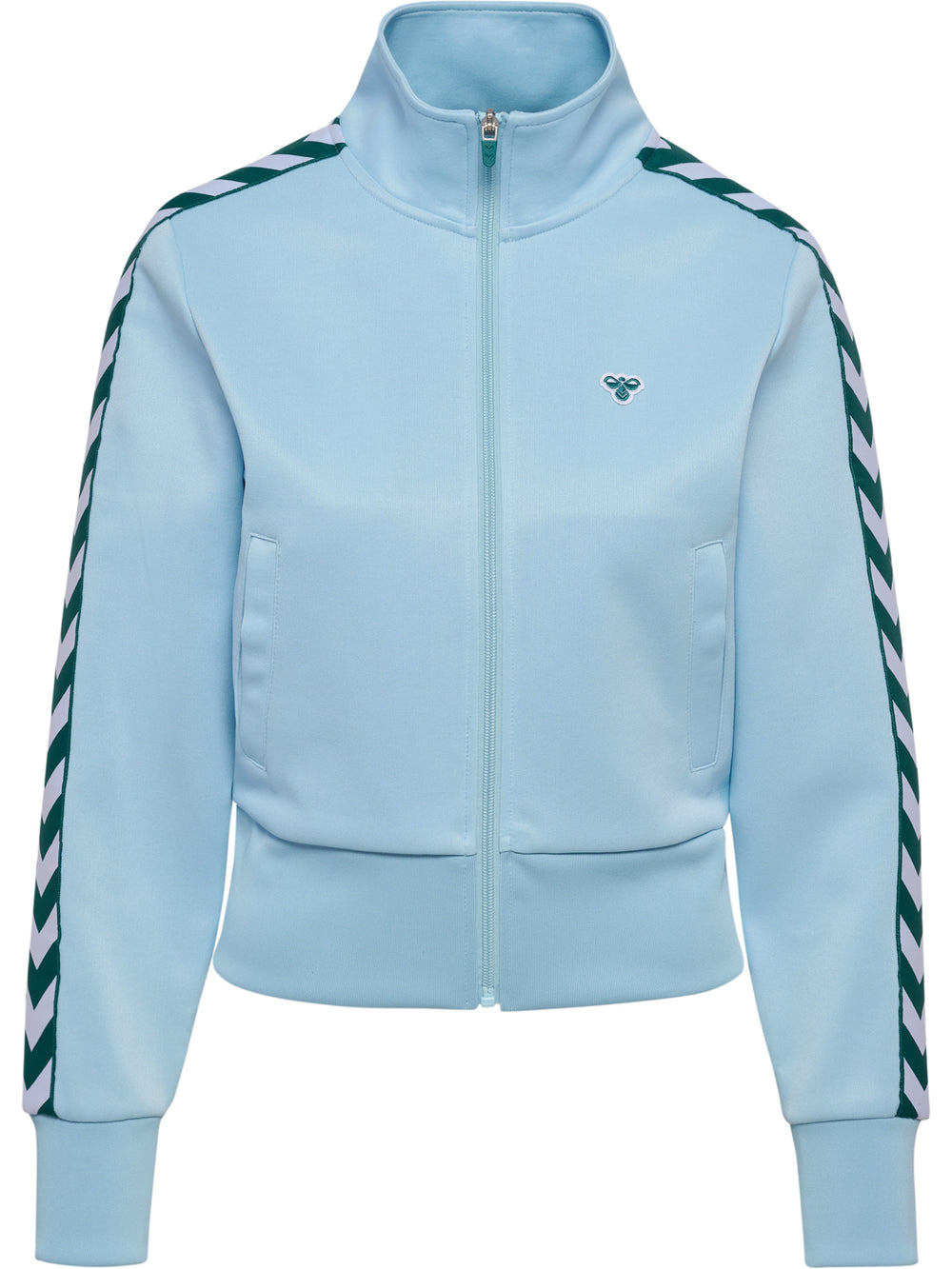 HUMMEL Short Logotape Trackjacket Damen (light blue/teal)