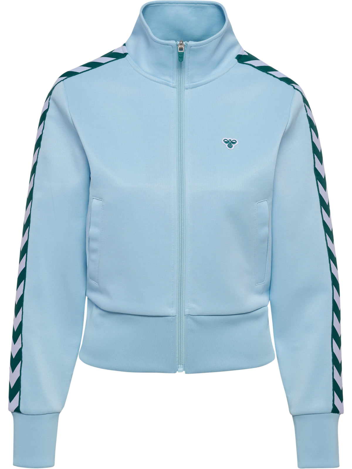 HUMMEL Short Logotape Trackjacket Damen (light blue/teal)