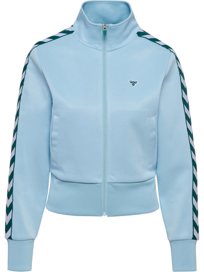 HUMMEL Short Logotape Trackjacket Damen (light blue/teal)