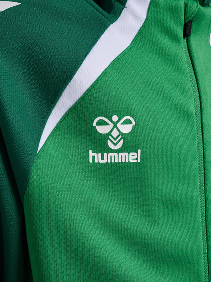 HUMMEL Lead 2.0 Zip Hoodie Kind (jelly bean/evergreen)