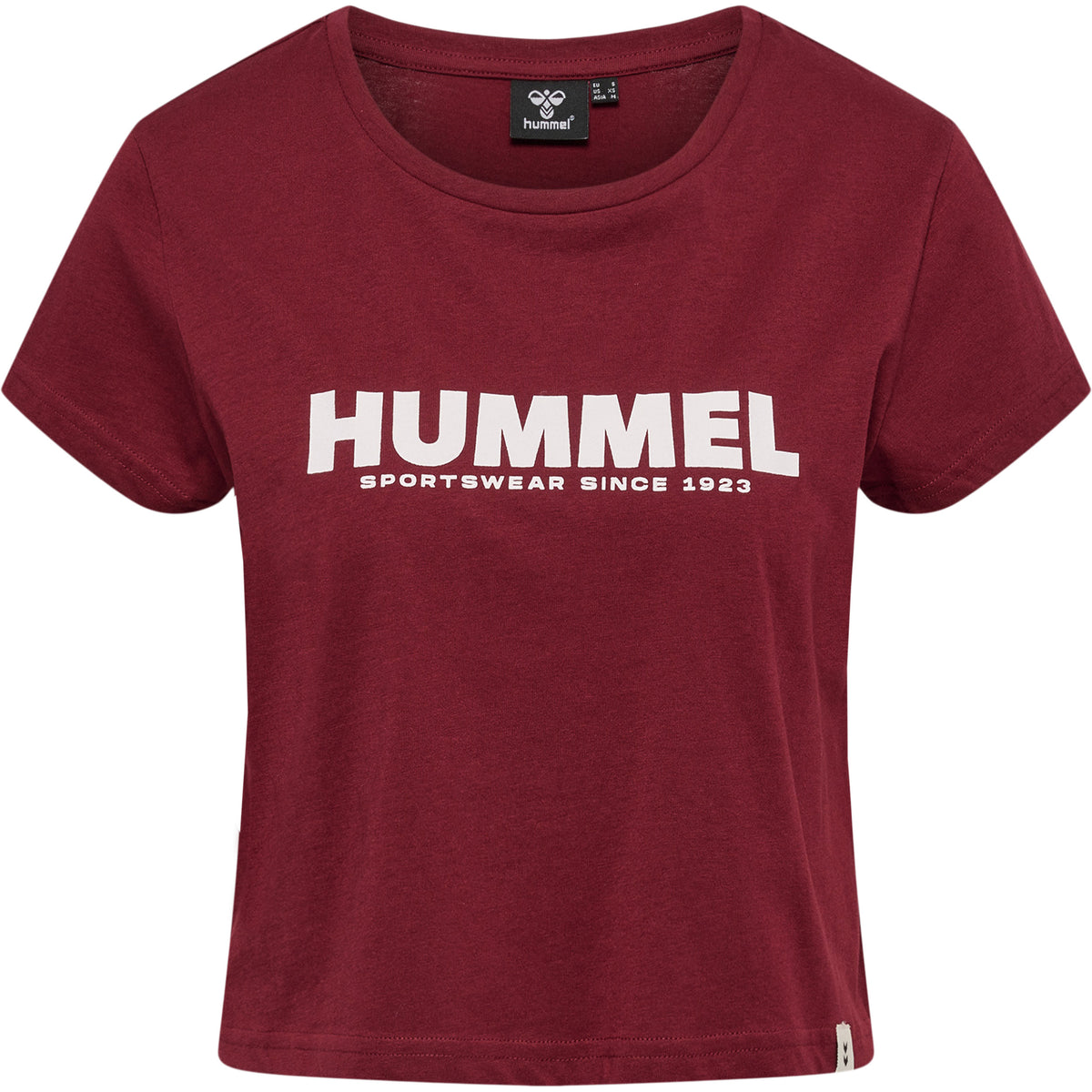 HUMMEL Legacy Cropped T-Shirt Damen (cabernet)