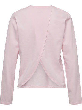 HUMMEL Soft Open Back T-Shirt L/S Damen (barely pink)