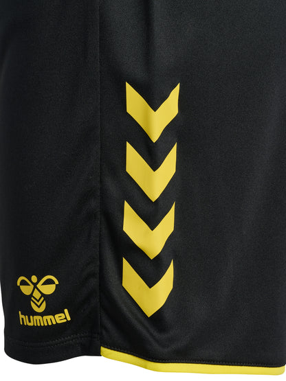 HUMMEL Core 2.0 Shorts Damen (black/blazing yellow)