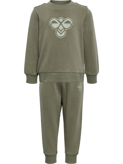 HUMMEL Mini Jersey Crewsuit Bee Kind (dusty olive)