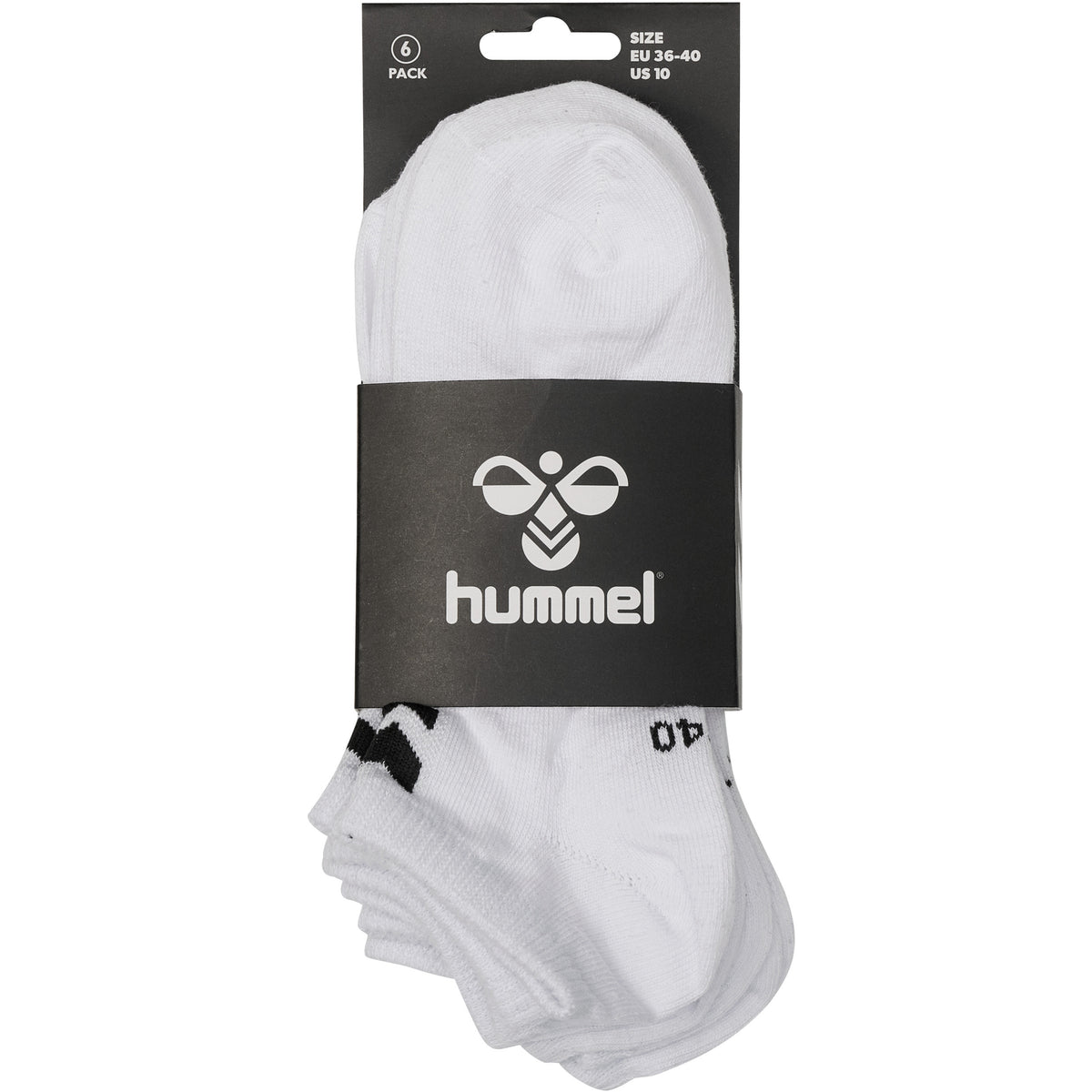 HUMMEL Chevron 6-Pack Ankle Socks (white/white)
