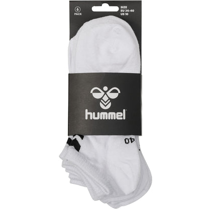 HUMMEL Chevron 6-Pack Ankle Socks (white/white)