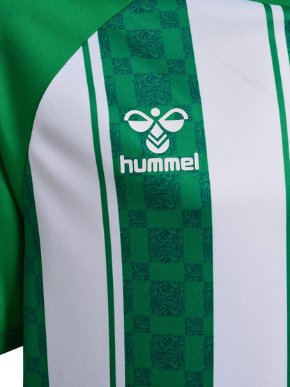 HUMMEL Match Striped Jersey S/S Kind (jelly bean/white)