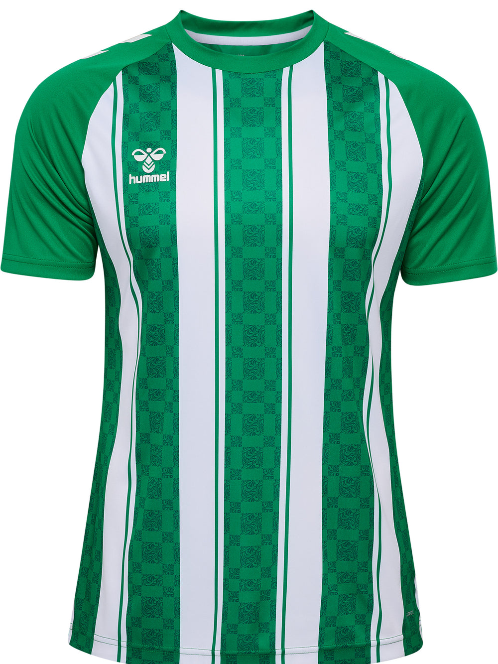 HUMMEL Match Striped Jersey S/S (jelly bean/white)