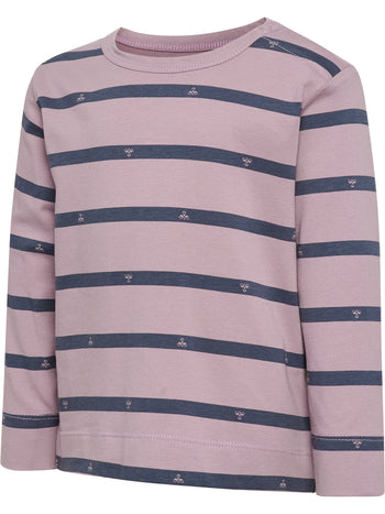 HUMMEL Mini Reg Stripy Bee T-Shirt L/S Kind (sea fog)