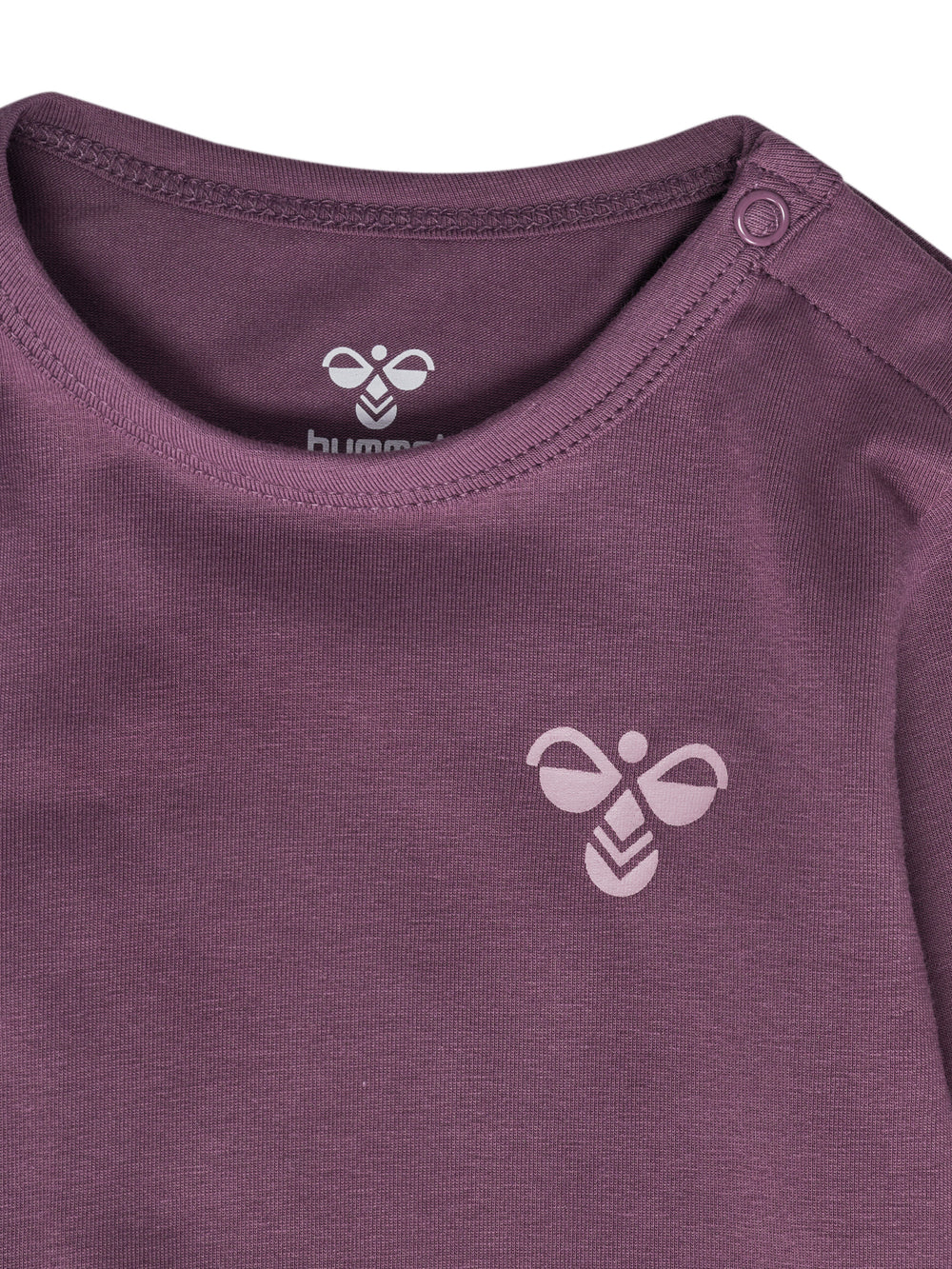 HUMMEL Mini 2-Pack Body L/S Kind (black plum/sea fog)