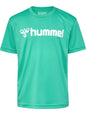 HUMMEL Logo Jersey S/S Unisex Kind Blau