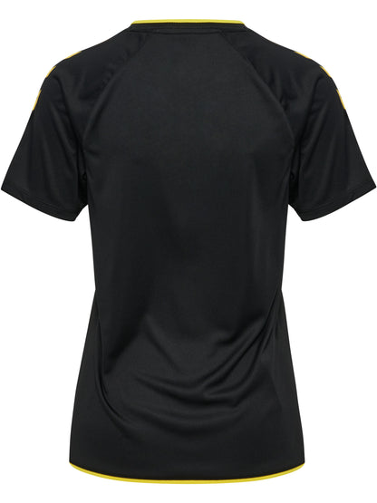 HUMMEL Core 2.0 Jersey S/S Damen (black/blazing yellow)