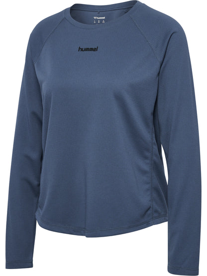 HUMMEL Momentum T-Shirt L/S Damen (vintage indigo)