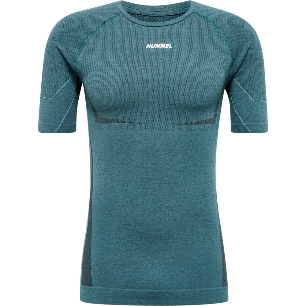 HUMMEL Te Mike Seamless T-Shirt (north atlantic/asphalt melange)