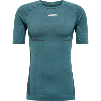 HUMMEL Te Mike Seamless T-Shirt (north atlantic/asphalt melange)