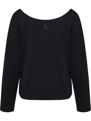 HUMMEL Soft Boat Neck T-Shirt L/S Damen (black)