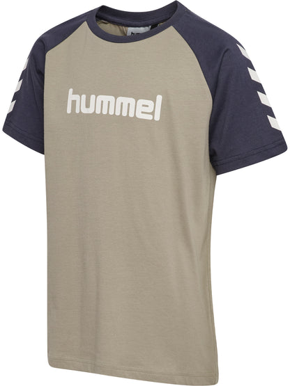 HUMMEL Logo T-Shirt S/S Kind (vintage khaki)