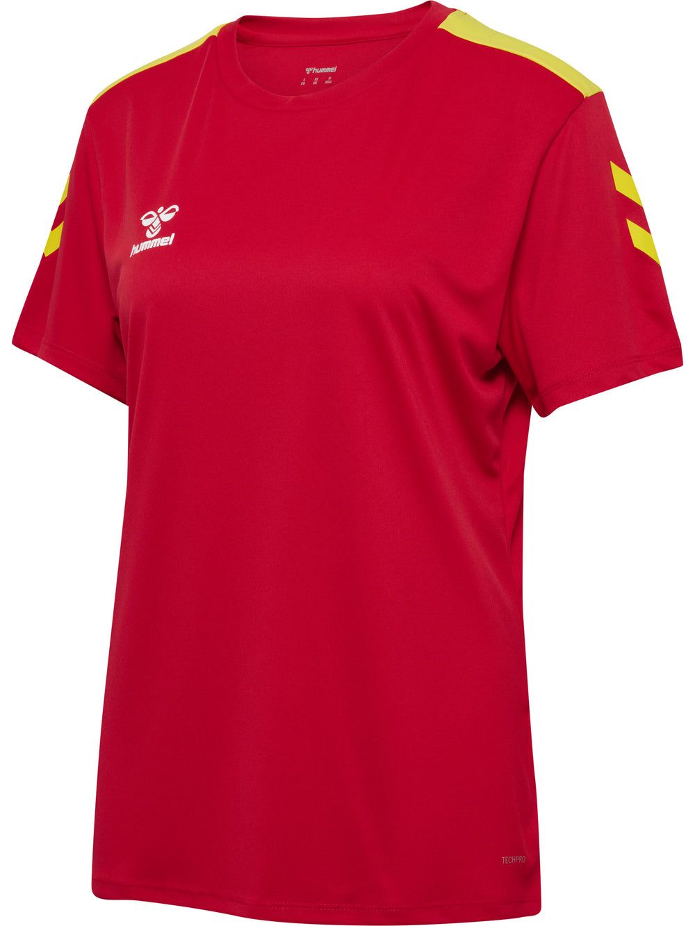 HUMMEL Essential 2.0 Jersey S/S Damen (true red/blazing yellow)