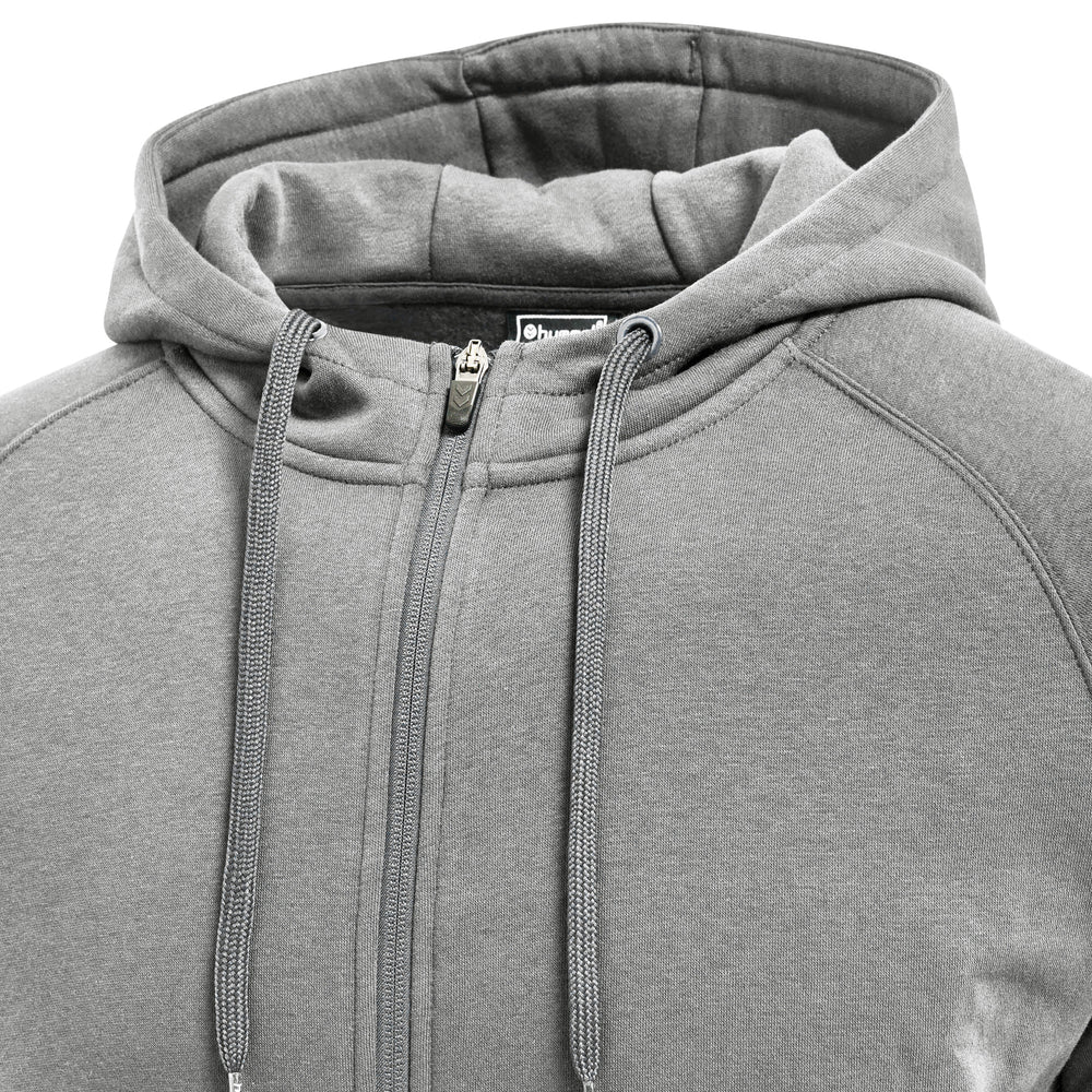 HUMMEL Red Classic Zip Hoodie (grey melange)