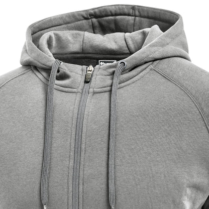 HUMMEL Red Classic Zip Hoodie (grey melange)