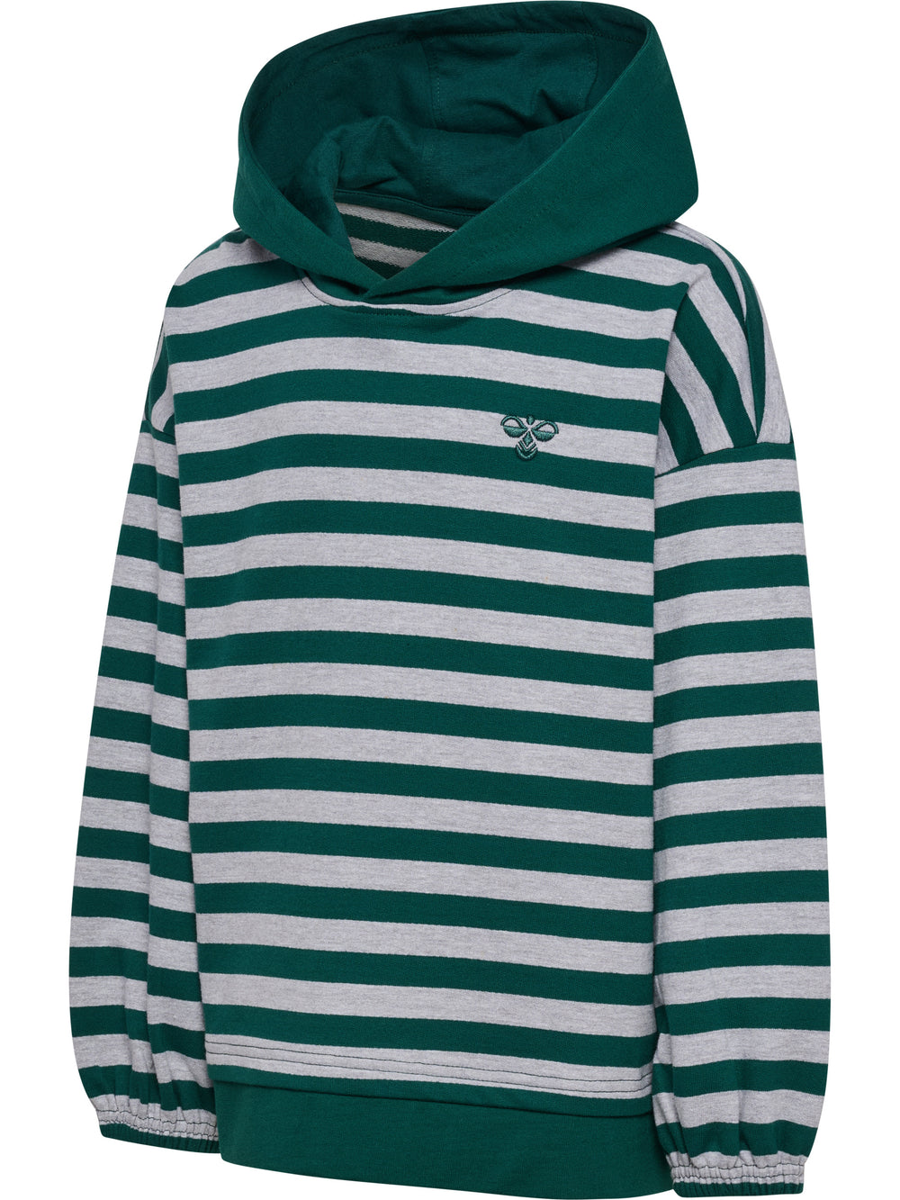 HUMMEL Conelly Boxy Contrast Hoodie Kind (forest biome)